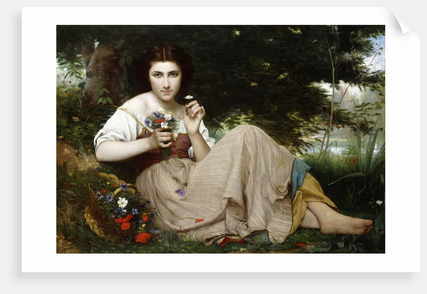 A Moment's Rest, 1871 by François Alfred Delobbe