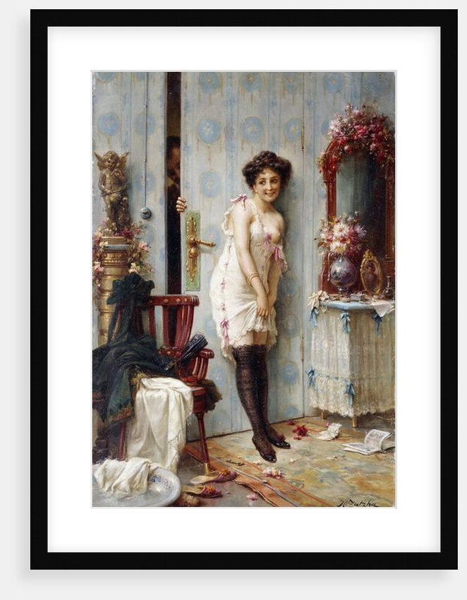 The Amorous Visitor by Hans Zatzka