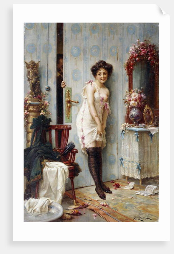 The Amorous Visitor by Hans Zatzka