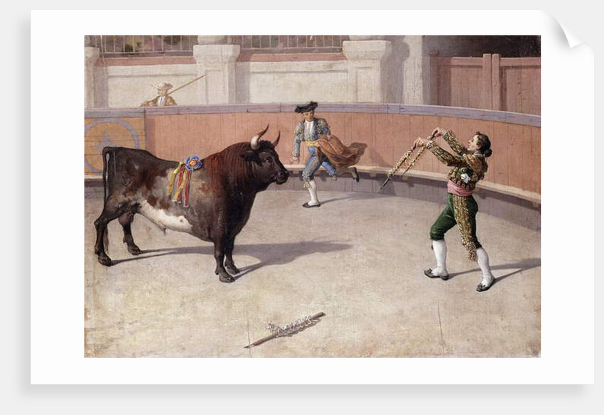 Bullfighting Scene, 19th C. by Spanish School