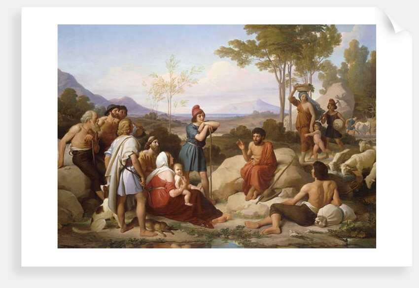 Aesop Telling a Fable by Jan Adam Janszoon Kruseman