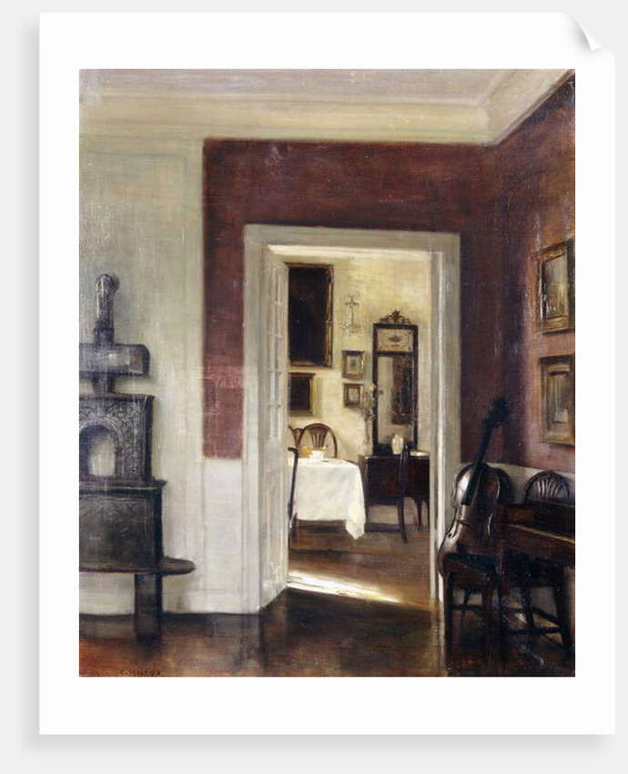 An Interior with a Cello by Carl Holsoe
