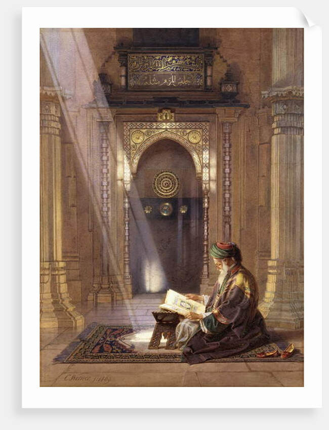 In the Mosque by Carl Friedrich Heinrich Werner