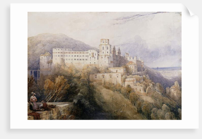 Heidelburg, The Palace of the Electors of the Palatinate, 1832 by David Roberts