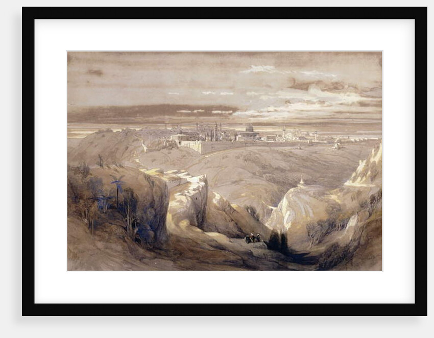 Jerusalem from the Road leading to Bethany by David Roberts