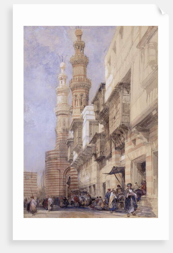 The Gate of Metwaley, Cairo, 1838 by David Roberts