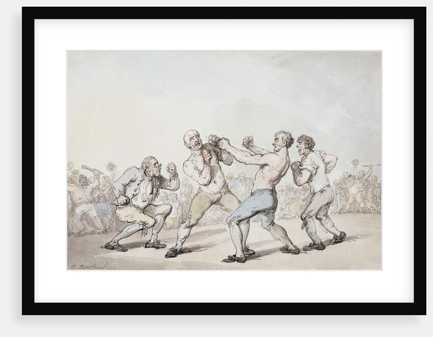 The Boxing Match by Thomas Rowlandson