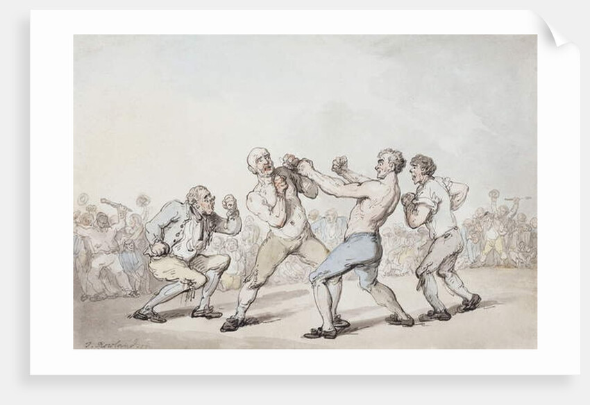 The Boxing Match by Thomas Rowlandson