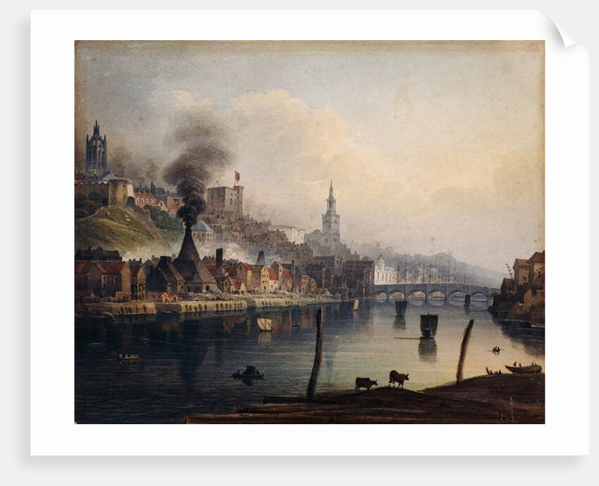 A View of Newcastle from the River Tyne, c.1810 by English School