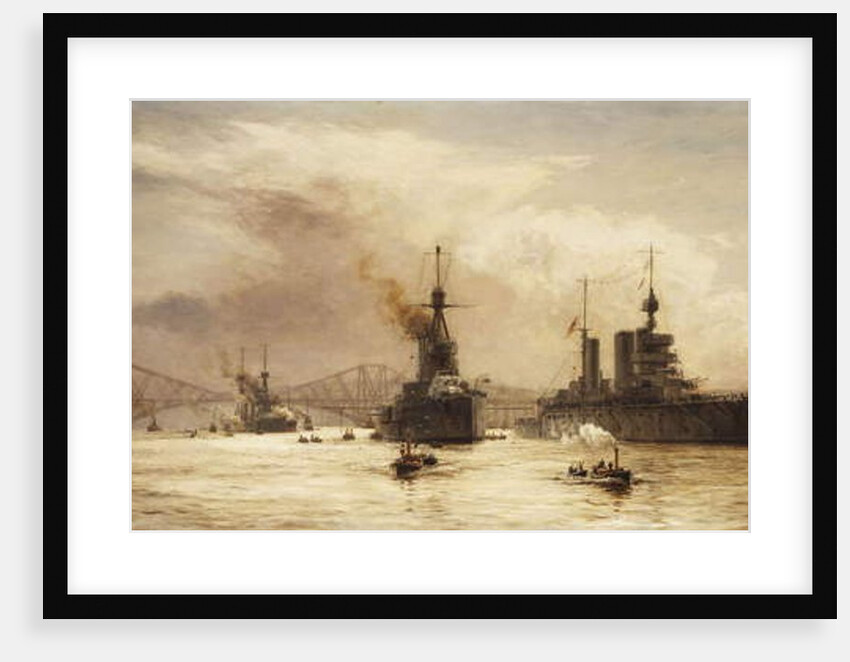 The First Battle Squadron leaving the Forth for the Battle of Jutland, 1917 by William Lionel Wyllie