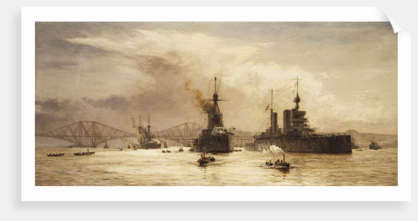 The First Battle Squadron leaving the Forth for the Battle of Jutland, 1917 by William Lionel Wyllie