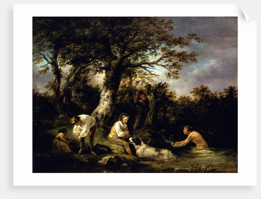 Boys Bathing by George Morland