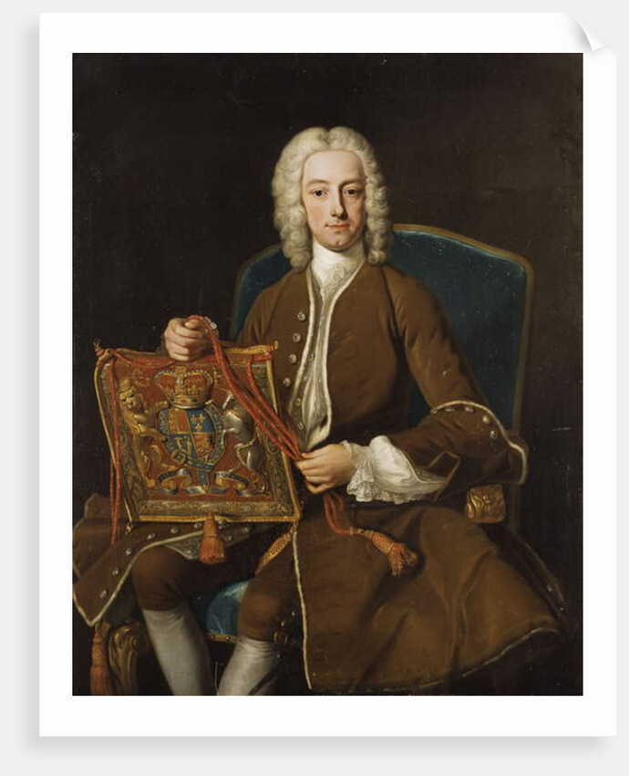 Portrait of John, Lord Henry, three-quarter-length, seated in a Brown Ermine Lined Coat, with the Purse of Lord Privy Seal, 1741 by Jean-Baptiste van Loo