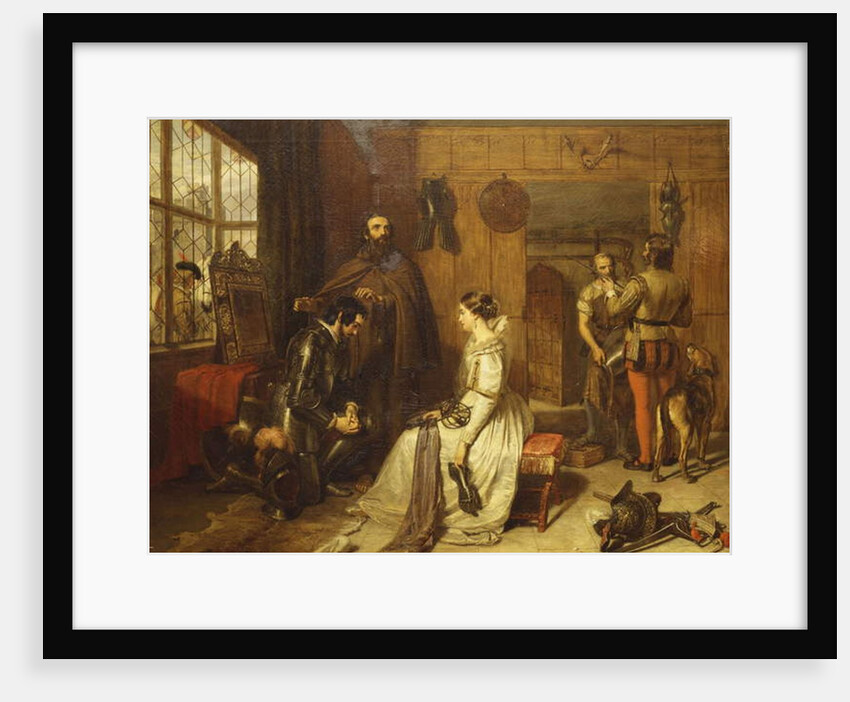 A Parting Benediction-'Speak truly on thy knighthood and thine oath' by Charles Landseer