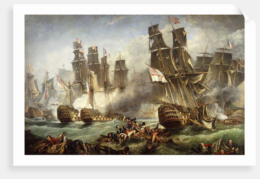 The Battle of Trafalgar by English School