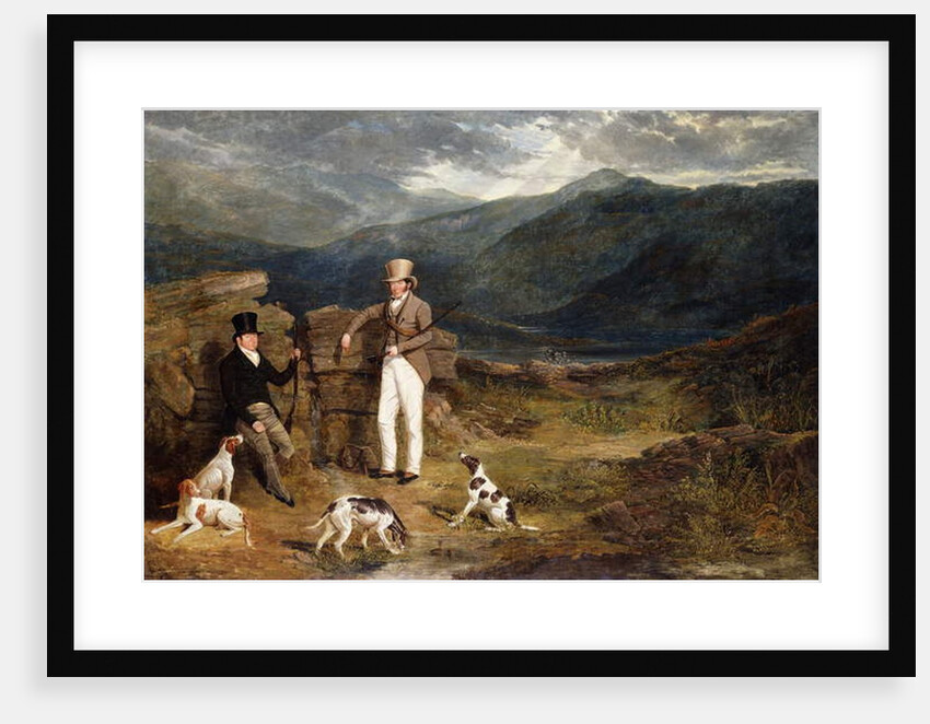 Two Gentlemen with Pointers on a Grouse Moor, 1824 by John Frederick Herring Snr