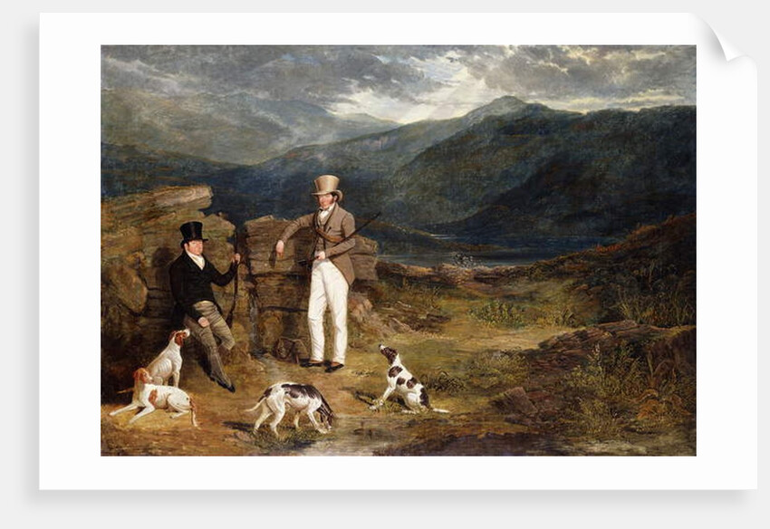Two Gentlemen with Pointers on a Grouse Moor, 1824 by John Frederick Herring Snr