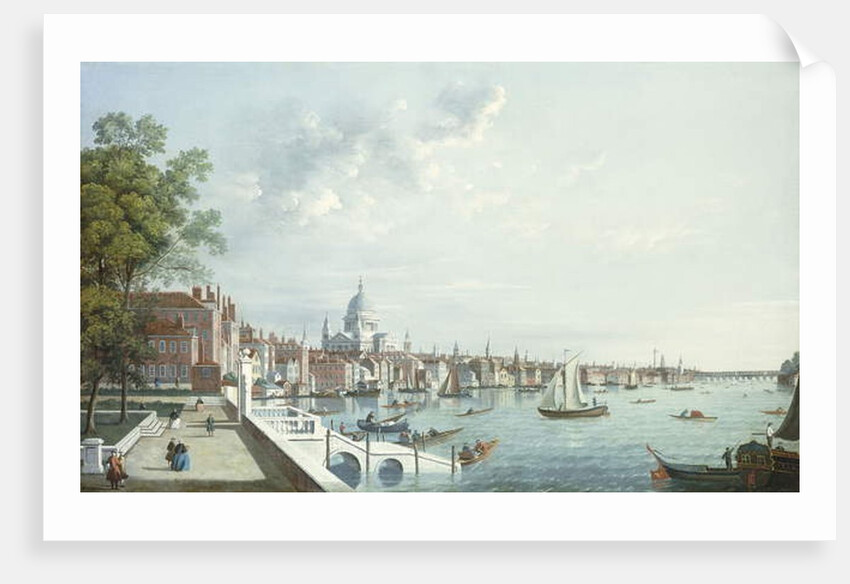 The Thames from Somerset House, Looking Downstream by William James