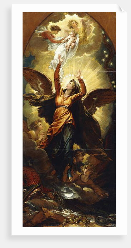The Woman Clothed with the Sun Fleeth from the Persecution of the Dragon by Benjamin West