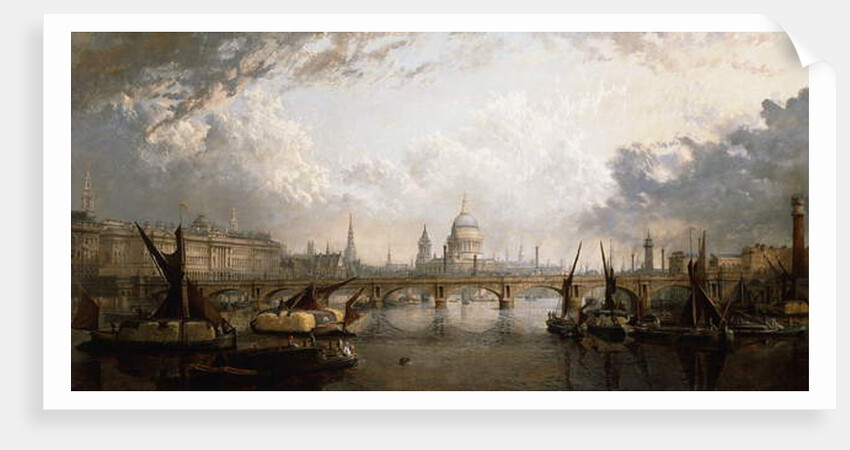 The Thames from Hungerford Bridge, 1871 by John MacVicar Anderson