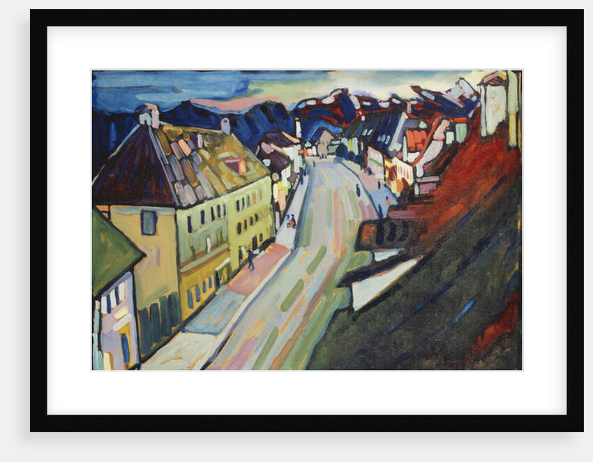 Murnau-upper Market Street; Marnau-Obermarkt, 1908 by Wassily Kandinsky