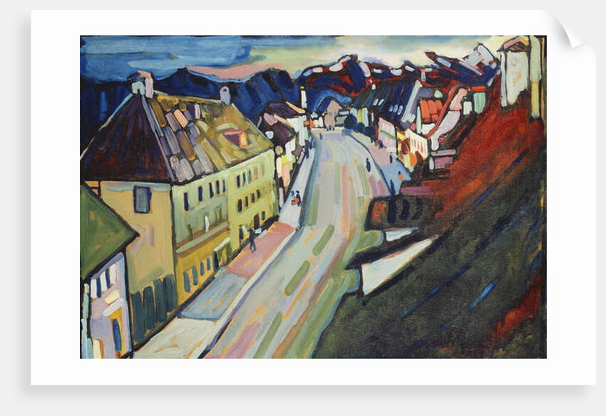 Murnau-upper Market Street; Marnau-Obermarkt, 1908 by Wassily Kandinsky