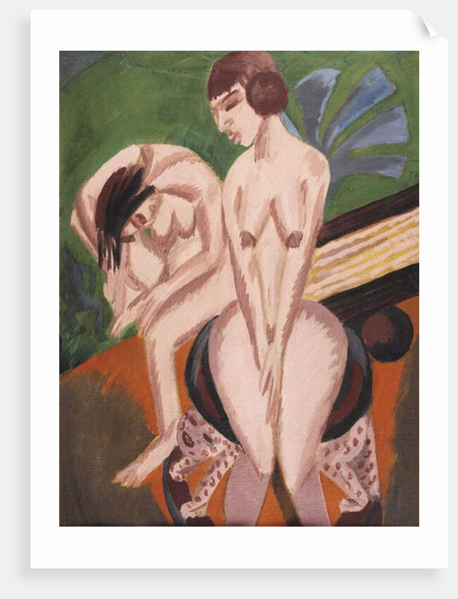 Two Nudes in the Room; Zwei Akte im Raum, 1914 by Ernst Ludwig Kirchner