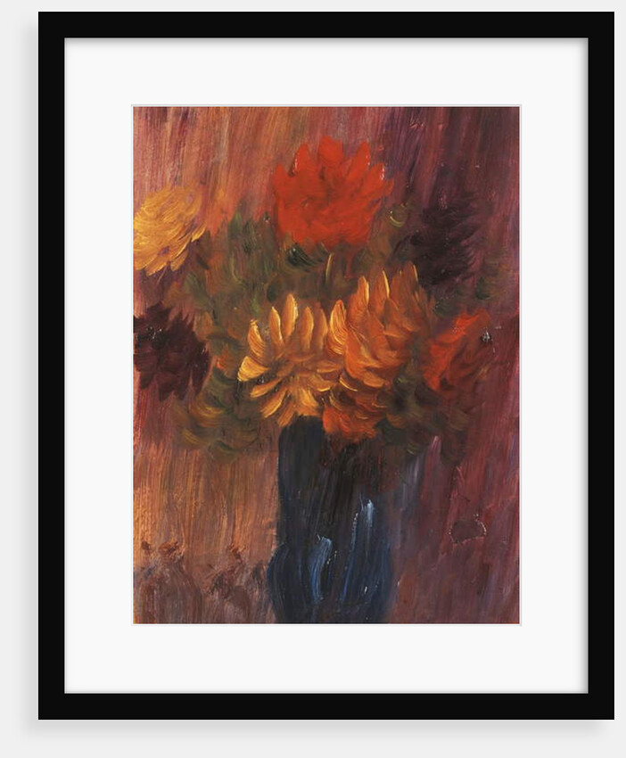 Large Still life: Red and Yellow Dahlia; Grosses Stilleben: Rote und Gelbe Dahlien, 1937 by Alexej von Jawlensky