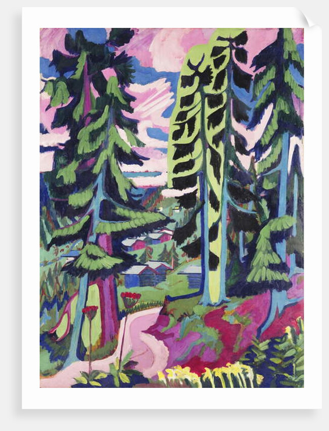 Wild Mountain; Wildboden, 1927-1928 by Ernst Ludwig Kirchner