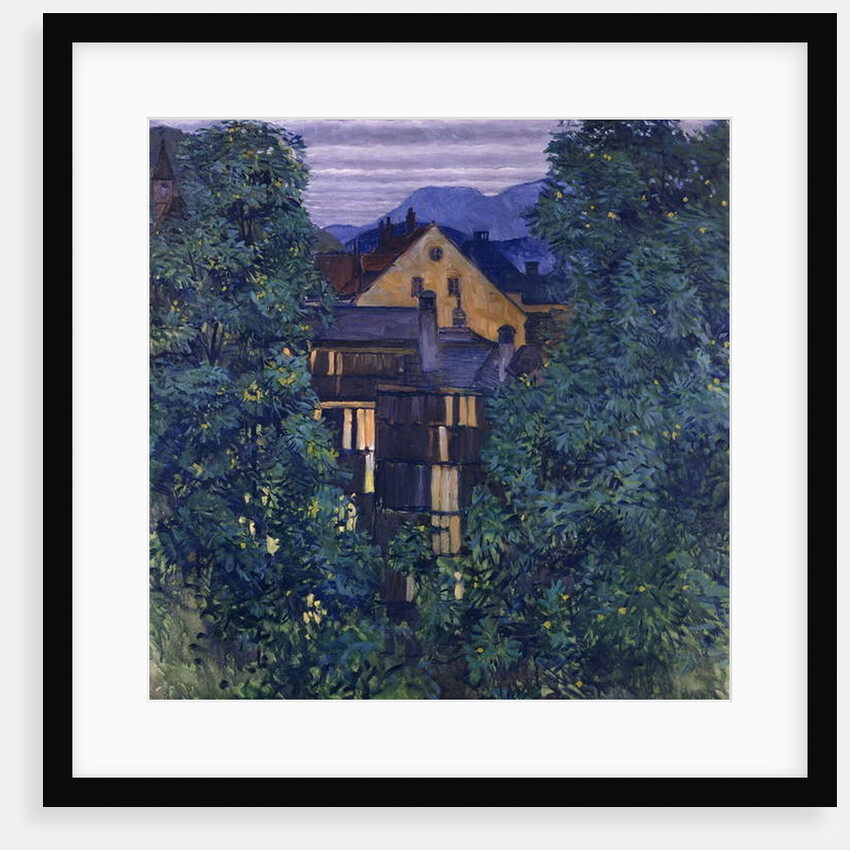 Overview of Payerbach, in the background the Rax; Durchblick durch Payerbach,im Hintergrund die Rax, c.1912-1913 by Koloman Moser