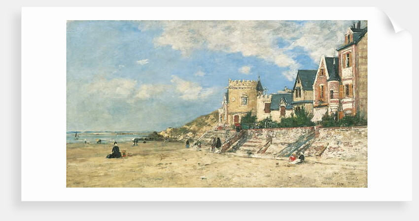 Malakoff Tower and the Shore at Trouville; La Tour Malakoff et le Rivage a Trouville, 1877 by Eugene Louis Boudin