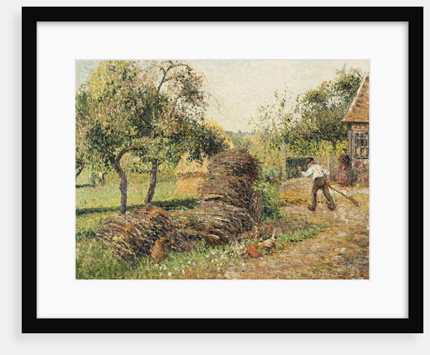 Court of the Mother Lucien, Eragny; La Cour de la Mere Lucien, Eragny, 1895 by Camille Pissarro