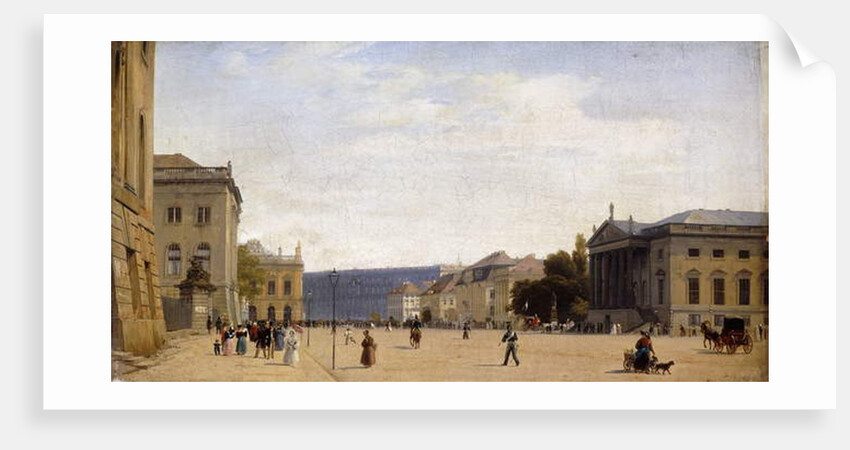 Unter den Linden, Berlin, 1836 by Eduard Gartner