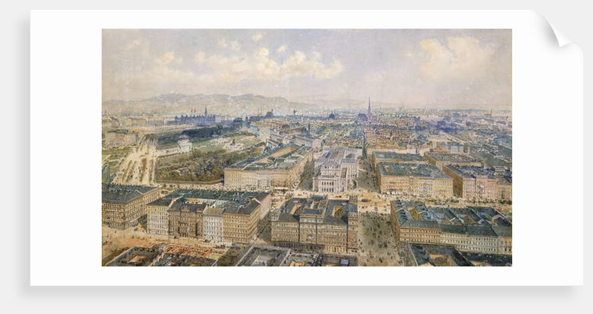 Panorama of Vienna, 1871 by Rudolph von Alt
