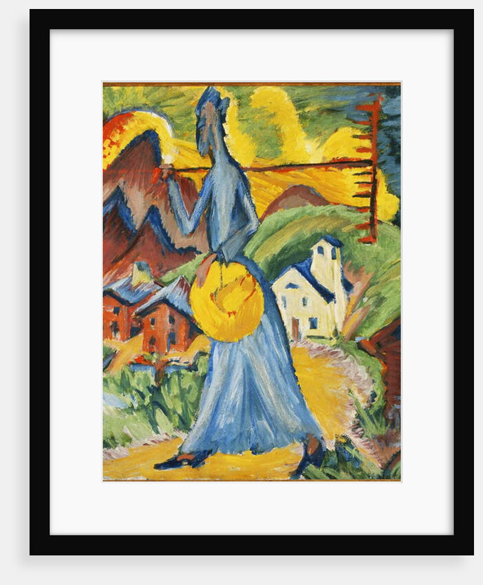 Alpleben, Triptych; Alpleben, Tryptychon, 1918 by Ernst Ludwig Kirchner