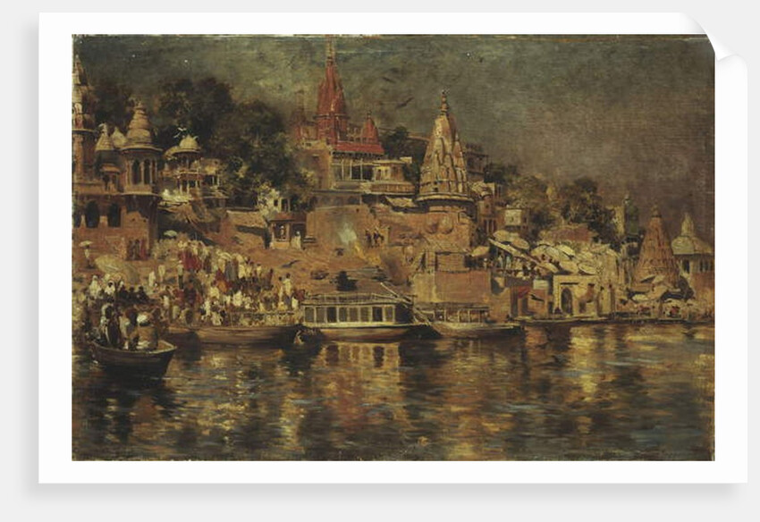 View of the Ghats at Benares, 1873 by Edwin Lord Weeks
