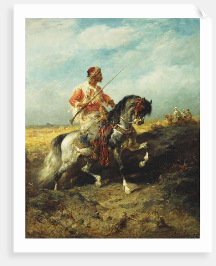An Arab horseman, by Adolf Schreyer