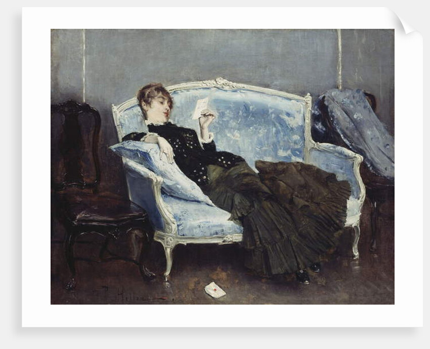 The Letter; La Lettre, by Paul Cesar Helleu