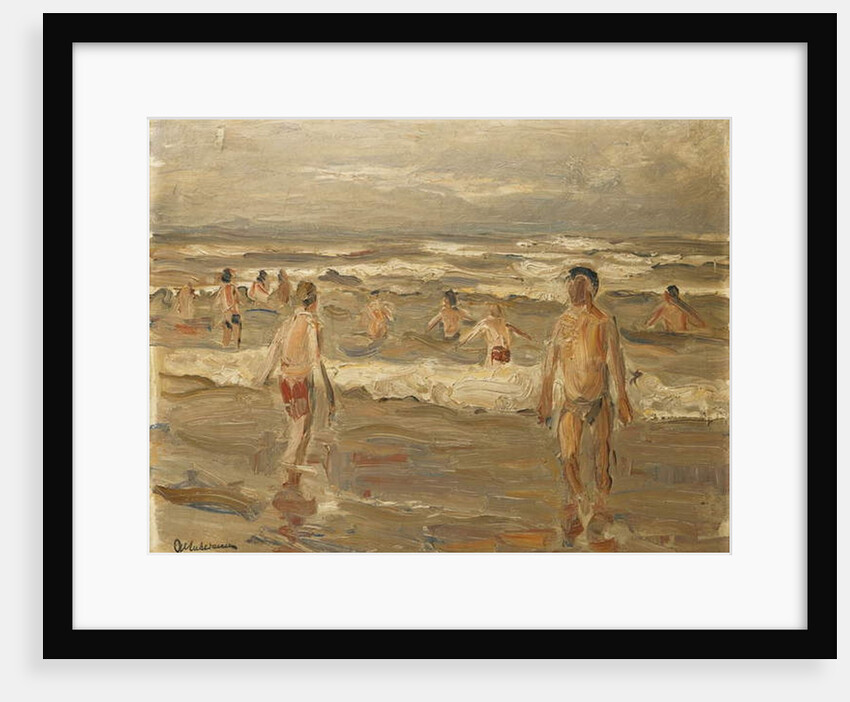 Boys Bathing in the Sea; Badende Knaben im Meer, 1899 by Max Liebermann