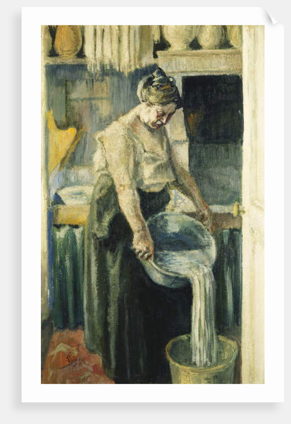 The Laundress; La Blanchisseuse, by Maximilien Luce