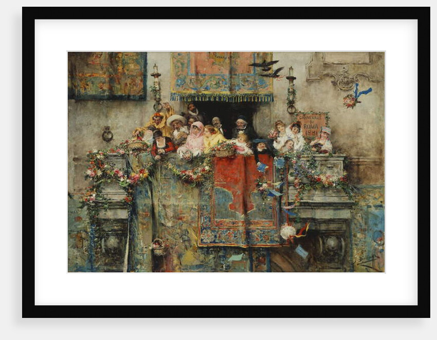 The Carnival in Rome; Il Carnevale di Roma, 1881 by Jose Benlliure y Gil