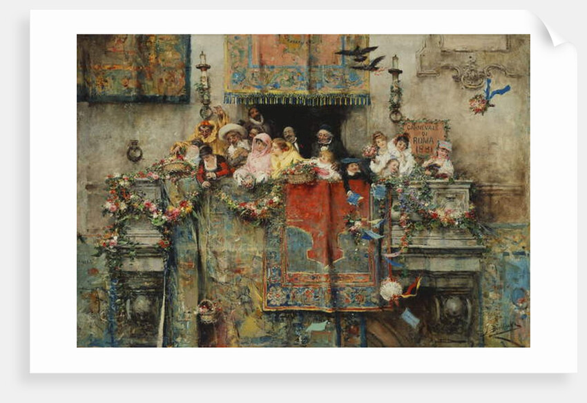 The Carnival in Rome; Il Carnevale di Roma, 1881 by Jose Benlliure y Gil