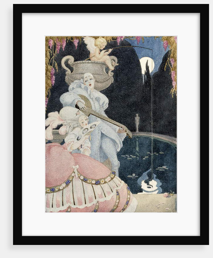 Elegante et Pierrot, 1918 by Gerda Marie Frederike Wegener
