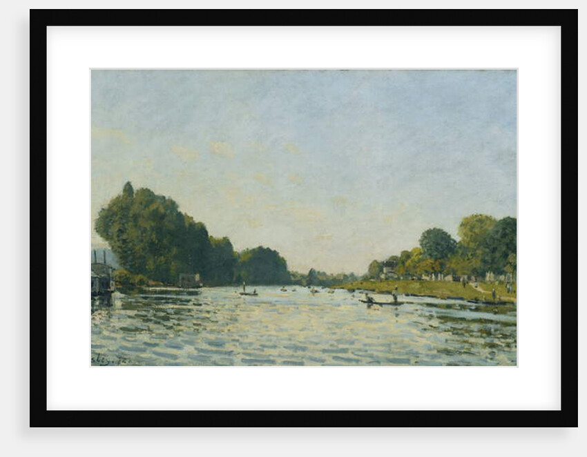 The Seine at Bougival; La Seine a Bougival, 1872 by Alfred Sisley