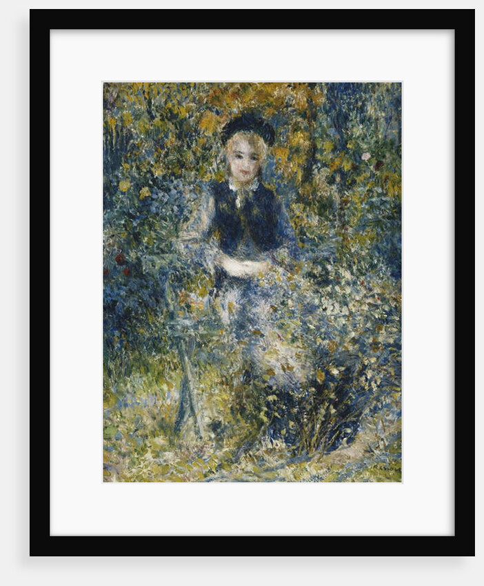 Young Girl on a Bench; La Jeune Fille au Banc, 1875 by Pierre Auguste Renoir