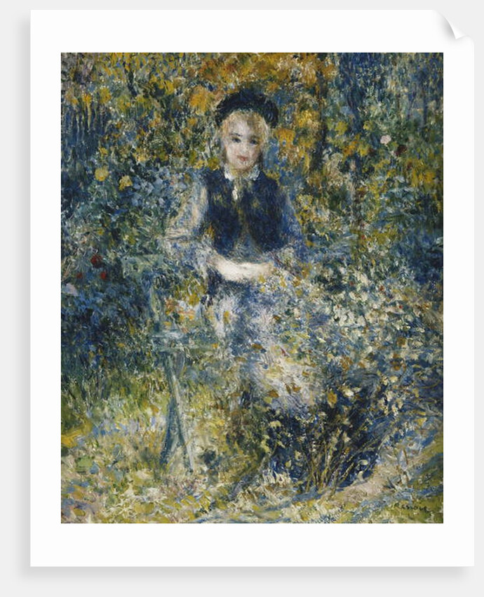 Young Girl on a Bench; La Jeune Fille au Banc, 1875 by Pierre Auguste Renoir