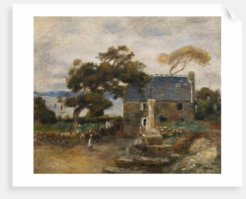 Treboul, near Douardenez, Brittany; Treboul, pres de Douardenez, Bretagne, 1895 by Pierre Auguste Renoir