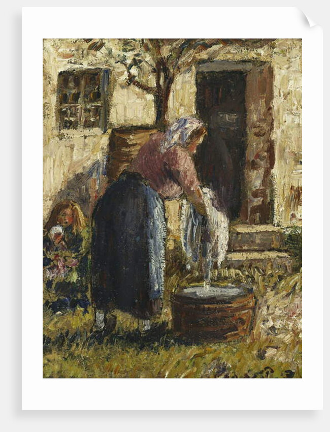The Washerwoman; La Laveuse, c.1898 by Camille Pissarro