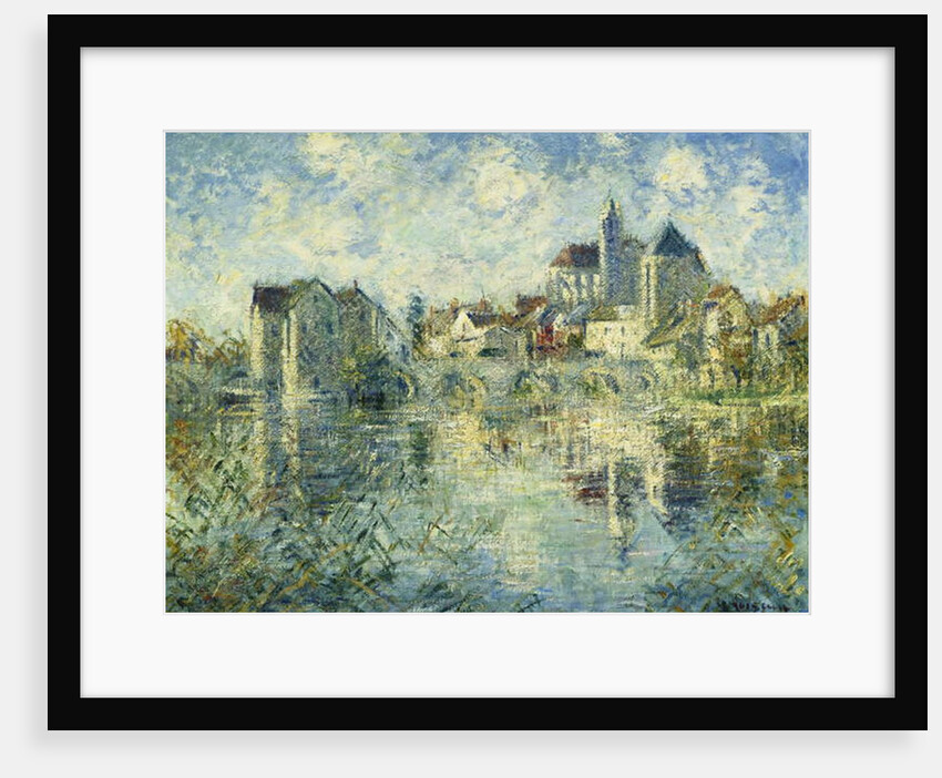 Moret-sur-Loing, the Bridge and the Church by Gustave Loiseau