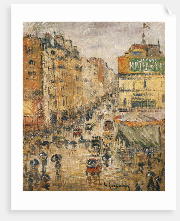 Rue de Clignancourt, Paris, c.1924 by Gustave Loiseau